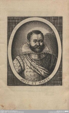 Kupferstich: ARTE ET MARTE.