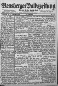 Bensberger Volkszeitung. 1907-1929