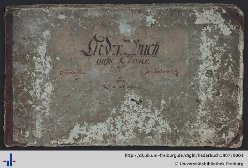 Lieder-Buch aufs Clavier
