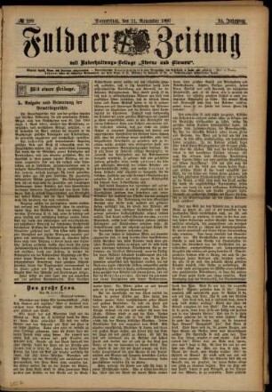 Ausgabe vom Donnerstag, den 11. November 1897.