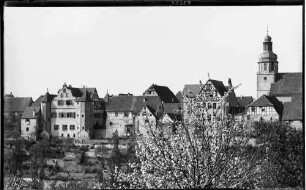 Gochsheim Ortsansicht mit evangelischer Sankt Martinskirche Ansicht von Süden
