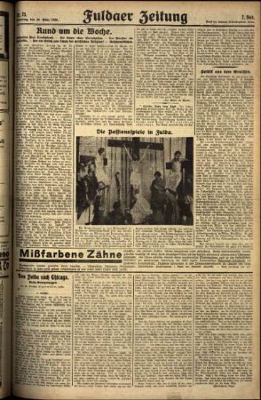 Zweite Ausgabe vom Sonntag, den 30. März 1930.