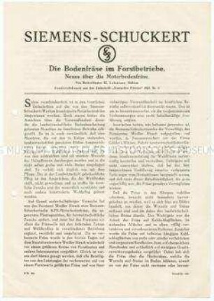 Die Bodenfräse im Forstbetrieb.