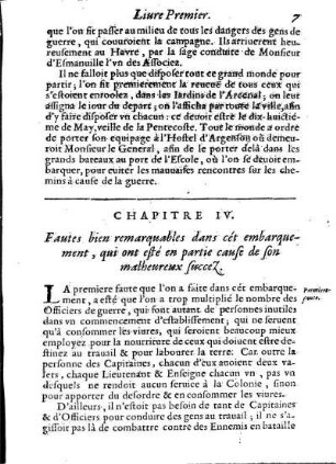 Fautes bien remarquables dans cet embarquement, qui ont esté en partie cause de son malheureux succez.