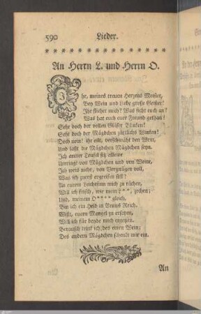 32. An den Hrn. L. und Hrn. D.