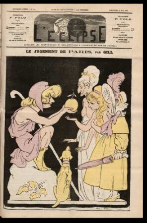 Le jugement de Paris, par Gill