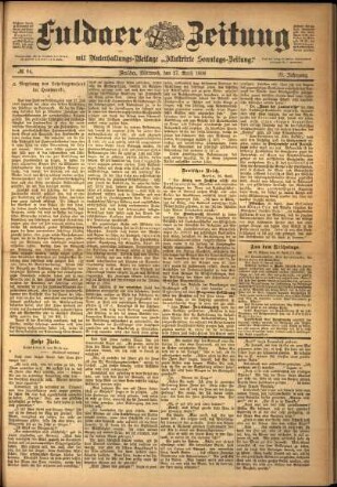 Ausgabe vom Mittwoch, den 27. April 1898.