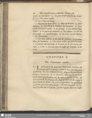 Chapitre X. Des Fourneaux courbes