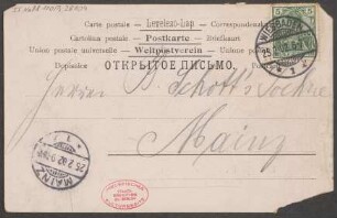 Brief an B. Schott's Söhne : 25.02.1902