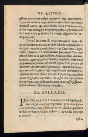 De Syllabis.