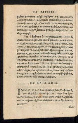 De Syllabis.
