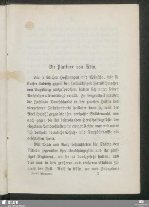 Die Plattner von Köln