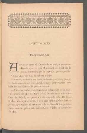Capítulo XCIX - Presunciones