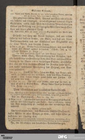 Vom öffentlichen und häuslichen Gottesdienste.