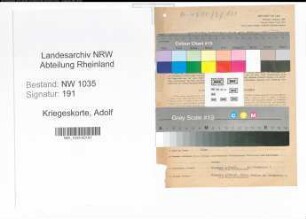 Entnazifizierung Adolf Kriegeskorte , geb. 27.10.1886 (Direktor)