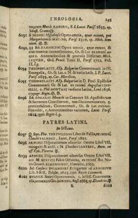 145-164, Patres Latini - Lutheranorum
