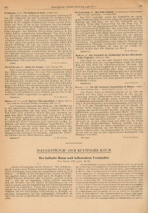 415-424 Der kultische Raum nach lutherischem Verständnis
