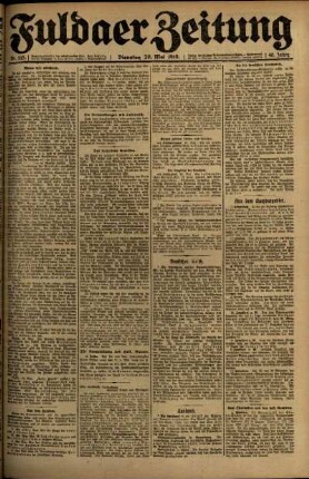 Ausgabe vom Dienstag, den 20. Mai 1919.