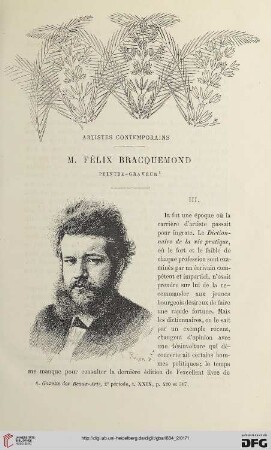 2. Pér. 30.1884: M. Félix Bracquemond, peintre-graveur, [3] : artistes contemporains
