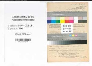 Entnazifizierung Wilhelm Wind , geb. 26.03.1899 (Angestellter)