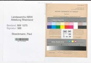 Entnazifizierung Paul Stoeckmann , geb. 15.04.1902 (Krankenkassenangestellter)
