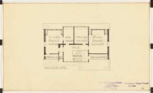 Villa Neuffer, Dresden: Grundriss Dachgeschoss