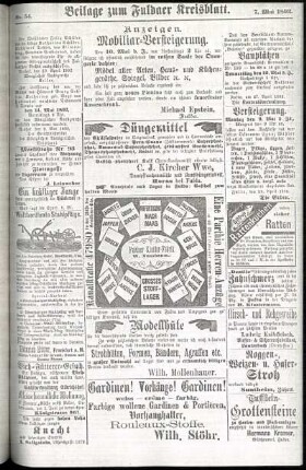 Zweite Ausgabe vom Samstag, den 07. Mai 1892.