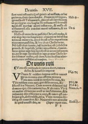 De votis xvii