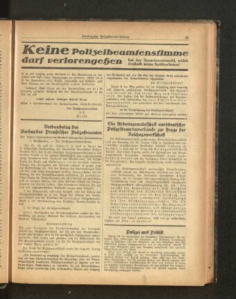 Verbandstag des Verbandes Preußischer Polizeibeamten