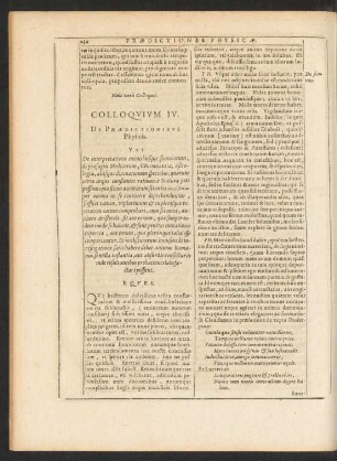 Colloquium IV. De Praedictionibus Physicis.