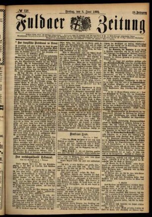 Ausgabe vom Freitag, den 03. Juni 1892.