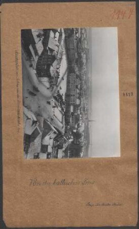 Marktplatz von Mitau von der Trinitatiskirche aus