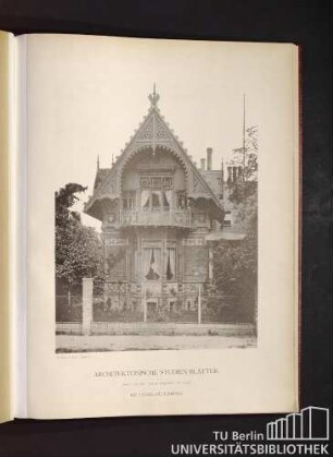 Serie I. No. 142. Villa im Thiergarten. Bei Charlottenburg.