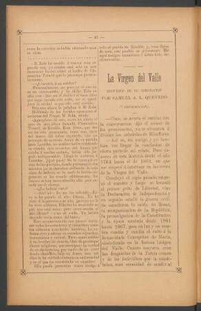 La Virgen del Valle - (Continuación). : Recuerdo de su coronación