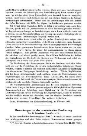 Bemerkungen zu der vorstehenden Erwiderung