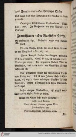 Franciscaner- oder Barfüßer Kirche