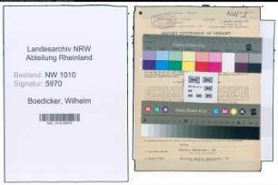 Entnazifizierung Wilhelm Boedicker , geb. 01.08.1892 (Druckermeister)