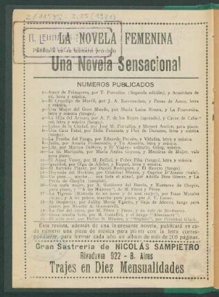 Números publicados