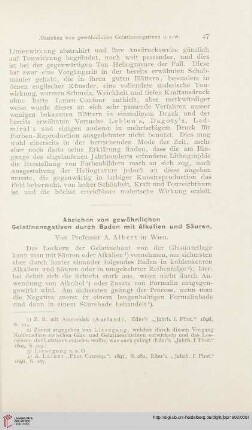 16: Abziehen von gewöhnlichen Gelatinenegativen durch Baden mit Alkalien und Säuren