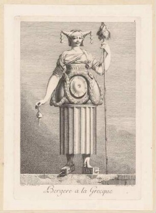 Bergere à la Grecque, aus der Folge "Mascarade à la Grecque", Bl. 4