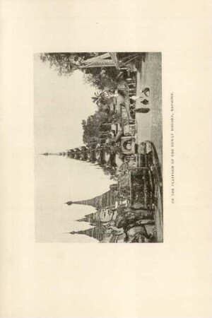 On the platform of the Shway Dagohn, Rangoon