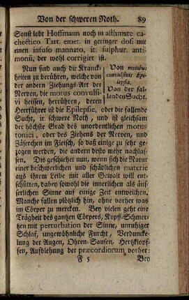 Von motibus convulsivis Epilepsia. Von der fallenden Sucht.
