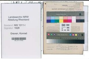 Entnazifizierung Konrad Greven , geb. 27.06.1909 (Postschaffner)
