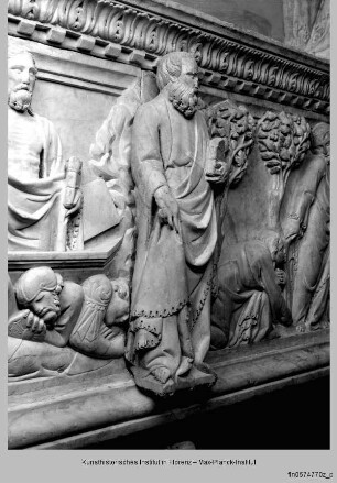 Grabmal des Patriarchen Gastone della Torre : Reliefs der Schauseite
