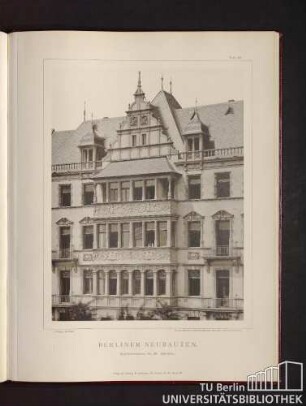 Tafel 46. Kurfürstendamm No. 25. Erkerbau.