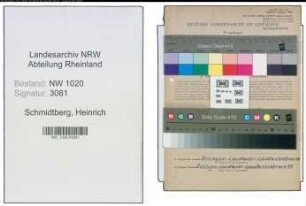 Entnazifizierung Heinrich Schmidtberg , geb. 24.11.1898 (Arbeiter)