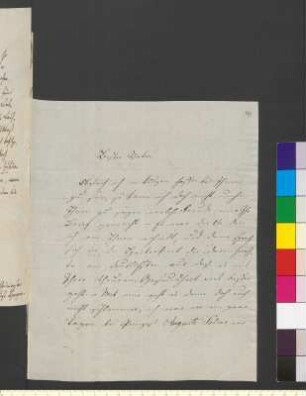 Brief von Pogwisch, Ulrike von an Goethe, Johann Wolfgang von