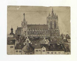 Ulm von Norden. 1878