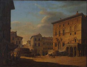 Der Marktplatz von Perugia
