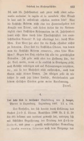 663-666 [Rezension] Langer, Jean, Das hohe Lied in dreifacher Bearbeitung